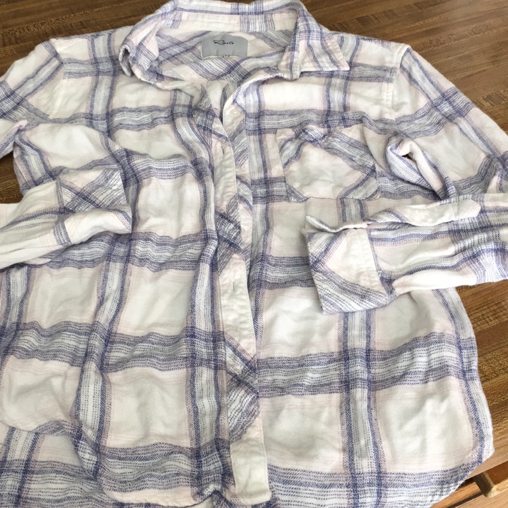 Rails hunter ‘west coast blush’ long sleeve shirt